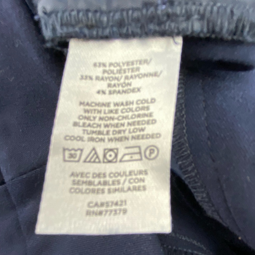Ann Taylor Factory Navy Blue Trouser Pants Women's Size 8 - Picture 12 of 14